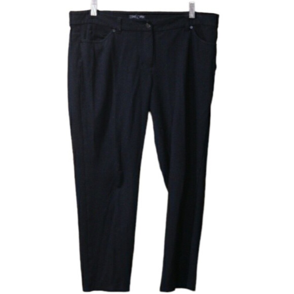 Eileen Fisher Black Cropped Career Pants 14
